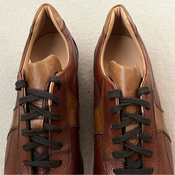 Finsbury “Sport City” Golf Oxfords Shoes-Brown Leather-Men's 10-RARE-NEW - Picture 7 of 13